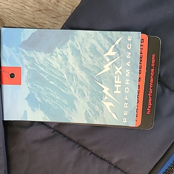 HFX PERFORMANCE BRAND MEN'S BLUE WARM WINTER HOODED COAT SIZE XL - Picture 8 of 17